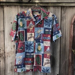 Reyn Spooner Xmas shirt size M